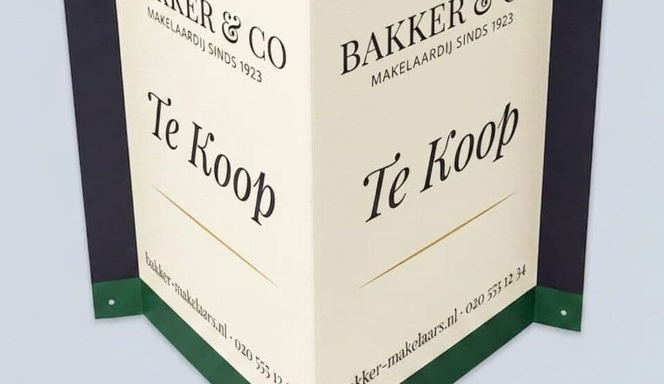 Huisstijl-V-borden — makelaarsketen — detail 2